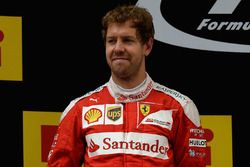 Podium: segundo, Sebastian Vettel, Ferrari