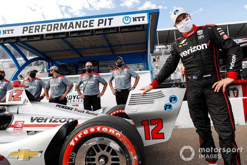 Ganador de la pole Will Power, Team Penske Chevrolet
