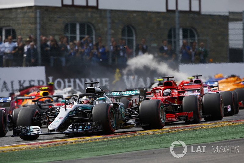 Belga Nagydíj - F1 2018 - rajtbaleset