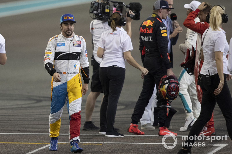 Fernando Alonso, McLaren en Parc Ferme