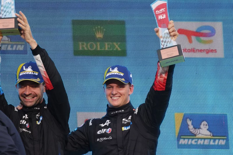 Podium: #36 Alpine Endurance Team Alpine A424: Mick Schumacher