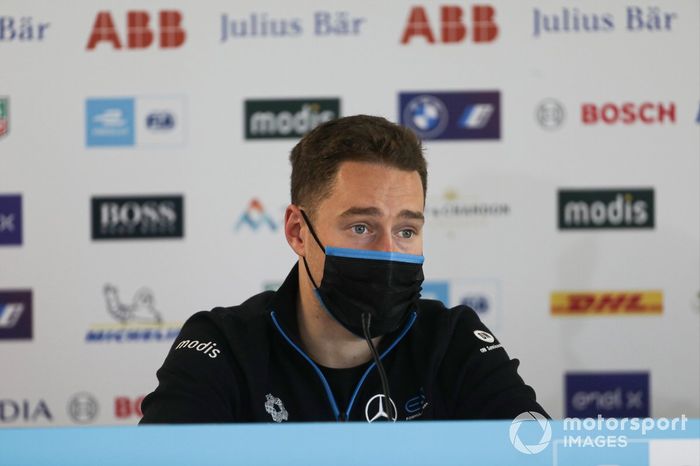 Stoffel Vandoorne, Mercedes Benz EQ, in the press conference