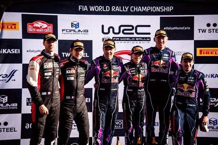 Podio: Ganadores Sébastien Loeb, Isabelle Galmiche, M-Sport Ford World Rally Team Ford Puma Rally1. Segundo lugar: Sébastien Ogier, Benjamin Veillas, Toyota Gazoo Racing WRT Toyota GR Yaris Rally1. Tercer lugar: Craig Breen, Paul Nagle, M-Sport Ford World Rally Team Ford Puma Rally1