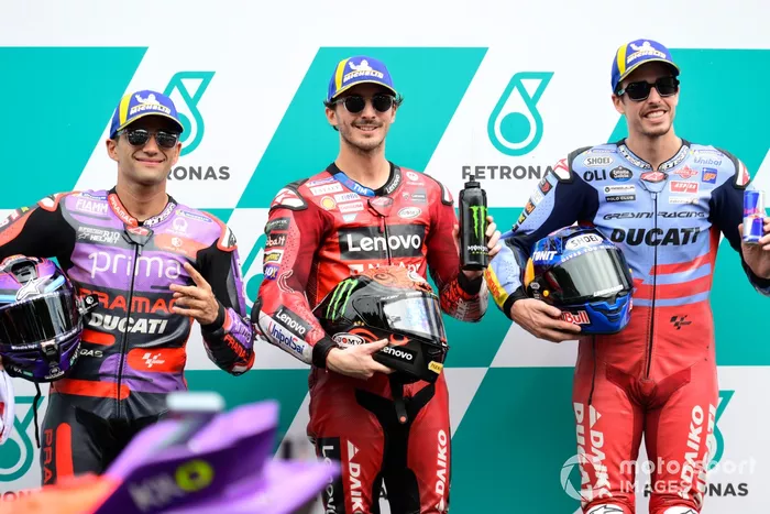 Jorge Martin, Pramac Racing, Francesco Bagnaia, Ducati team Alex Marquez, Gresini Racing