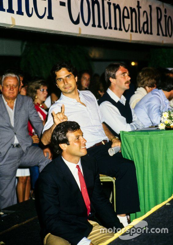 Patrick Tambay, Nelson Piquet and Nigel Mansell