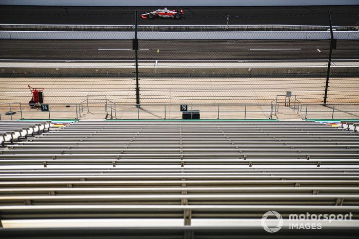 Josef Newgarden, Team Penske Chevrolet, tribunas vacías
