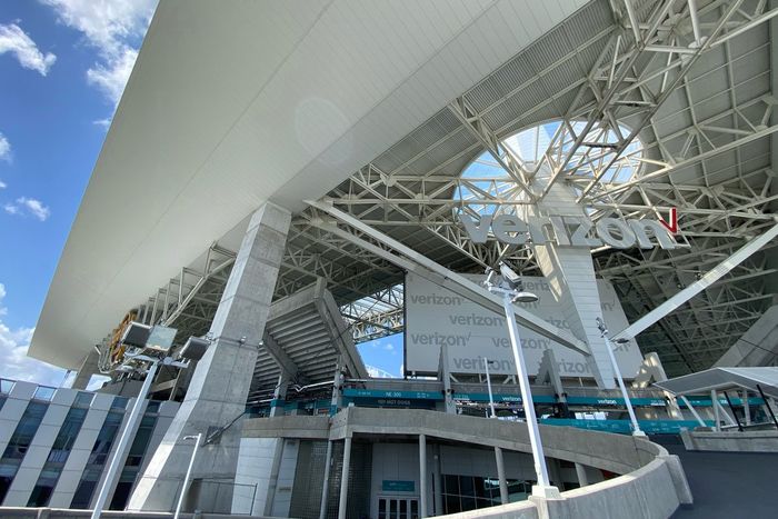Aspectos de la construcción de la pista para el GP de Miami