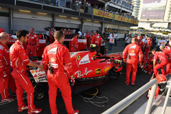 El coche de Sebastian Vettel, Ferrari SF70H