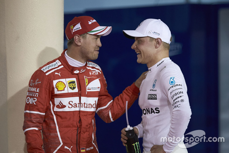 Polesitter: Valtteri Bottas, Mercedes AMG, third place Sebastian Vettel, Ferrari