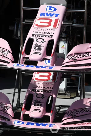 Force India VJM10 nose and front wings