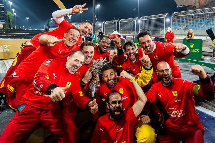 Ferrari AF Corse team members celebration