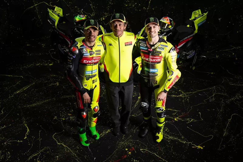 Franco Morbidelli, Fabio di Giannantonio et Valentino Rossi, VR46