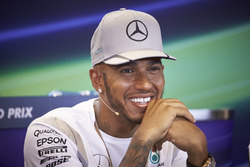 Lewis Hamilton, Mercedes AMG F1 bei der FIA Pressekonferenz