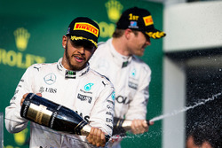 Podium: winner Nico Rosberg, Mercedes AMG F1 Team, second place Lewis Hamilton, Mercedes AMG F1 Team