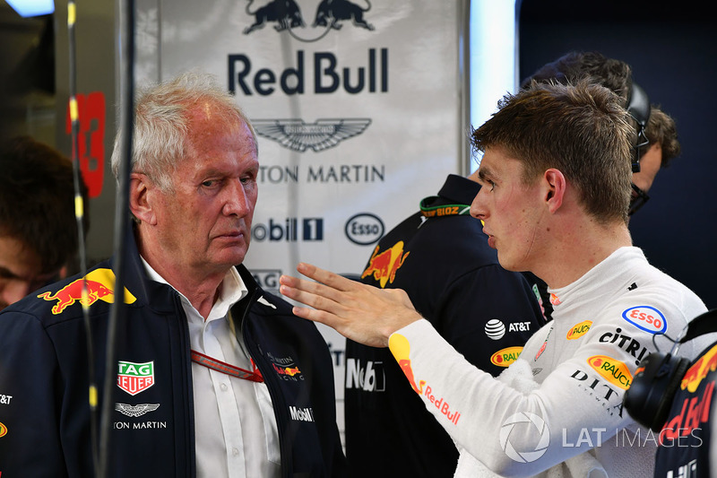 Dr Helmut Marko, Red Bull Motorsport Consultant, Max Verstappen, Red Bull Racing