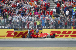 Sebastian Vettel; Ferrari SF71H crashed out of the lead