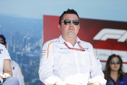 Eric Boullier, Racing Director, McLaren, on stage