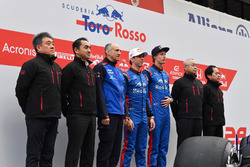 Franz Tost, teambaas Scuderia Toro Rosso, Pierre Gasly en Brendon Hartley, Scuderia Toro Rosso en pe