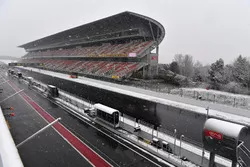 Main straight as snow stops testing