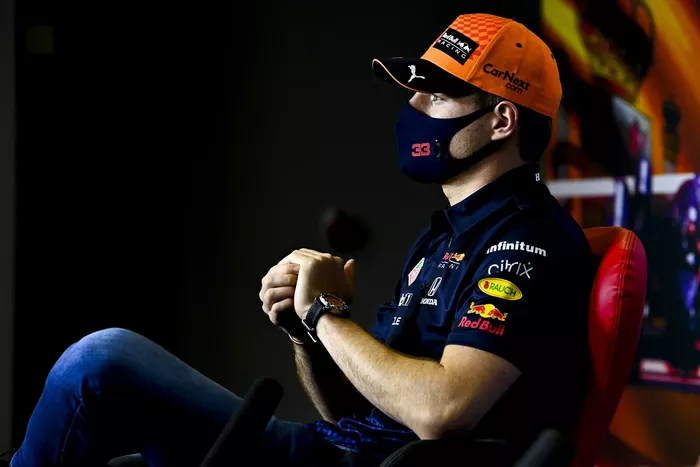 Max Verstappen, Red Bull Racing in conferenza stampa
