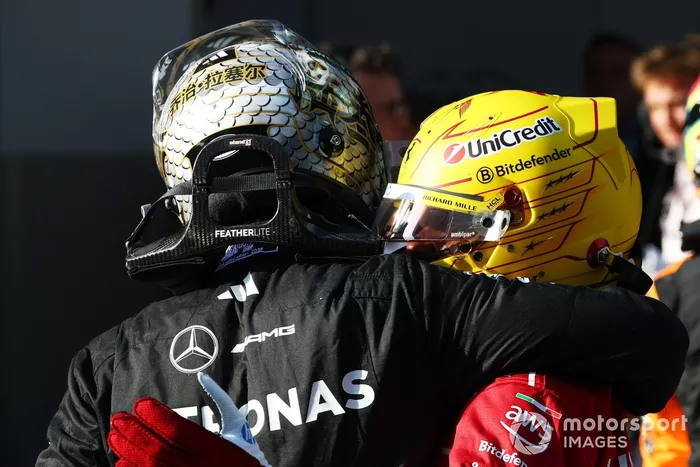 Lewis Hamilton, Ferrari, George Russell, Mercedes
