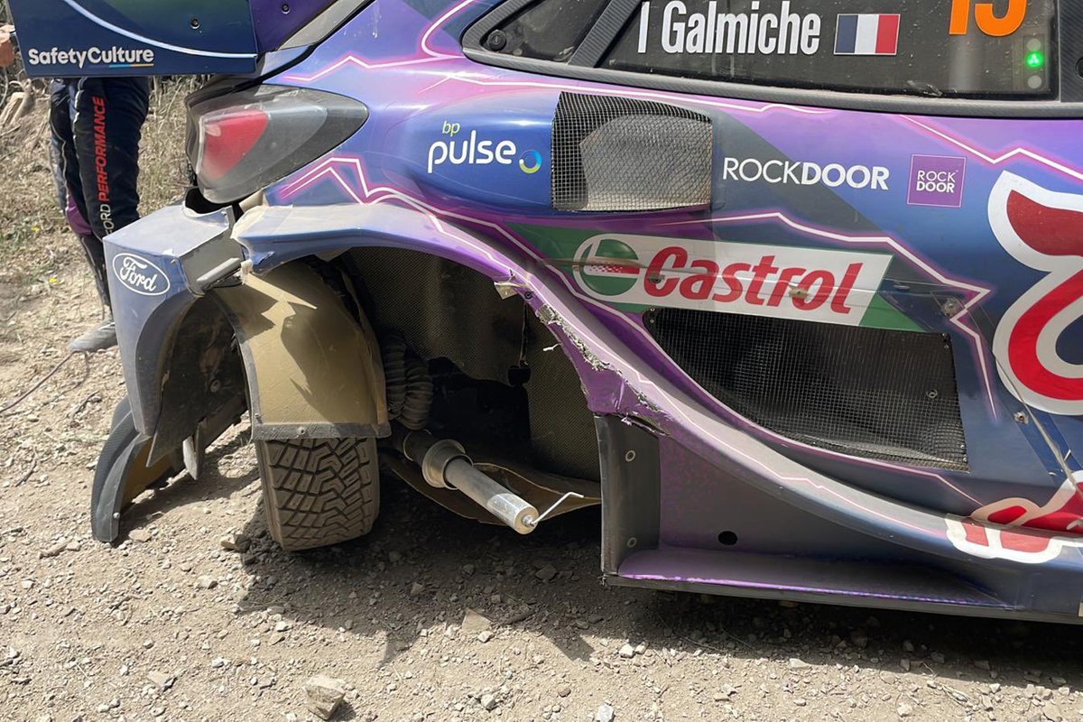 Sébastien Loeb, Isabelle Galmiche, M-Sport Ford World Rally Team Ford Puma Rally1, crash