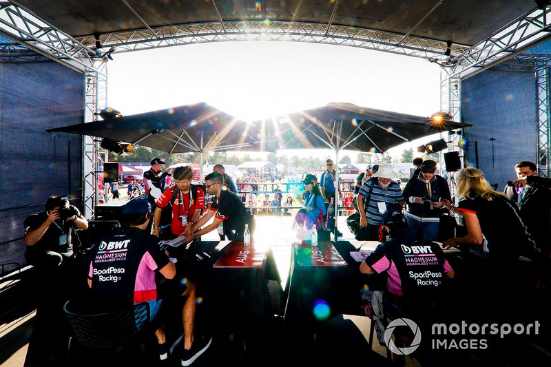 Sergio Perez, Racing Point y Lance Stroll, Racing Point