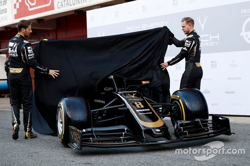 Kevin Magnussen, Haas F1 Team, Romain Grosjean, Haas F1 Team