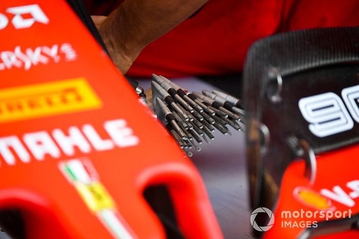 Sondas Pitot con las que Ferrari hace pruebas aerodinámicas