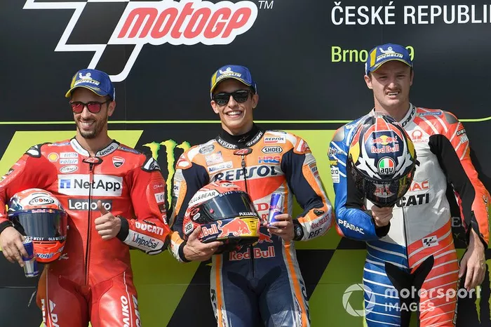 Podio: 1º Marc Márquez, 2º Andrea Dovizioso, 3º Jack Miller