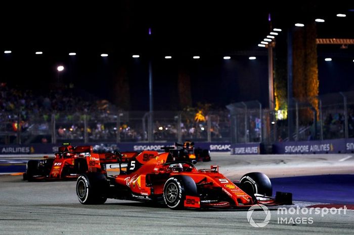 GP de Singapura: Vettel vence Leclerc na estratégia