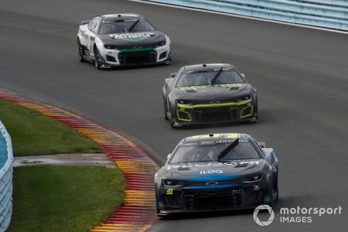 Kimi Raikkonen, TrackHouse Racing, Recogni Chevrolet Camaro, William Byron, Hendrick Motorsports, RaptorTough.com Chevrolet Camaro, Mike Rockenfeller, Spire Motorsports, Nations Guard Chevrolet Camaro