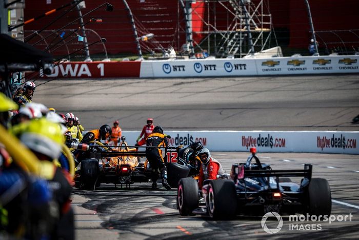 Will Power, Team Penske Chevrolet, Patricio O'Ward, Arrow McLaren SP Chevrolet