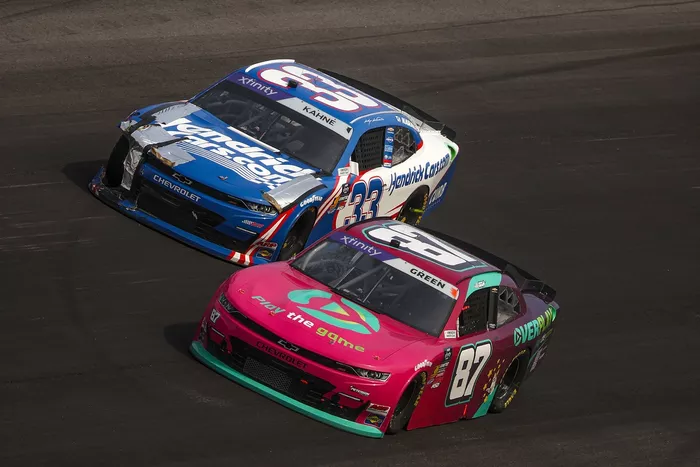 Austin Green, Jordan Anderson Racing Chevrolet, Kasey Kahne, Richard Childress Racing Chevrolet