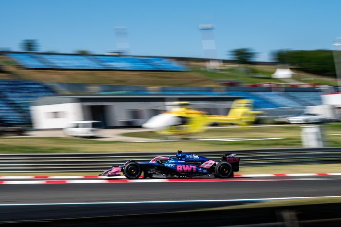 Paul Aron, Alpine, Pirelli testing Hungaroring
