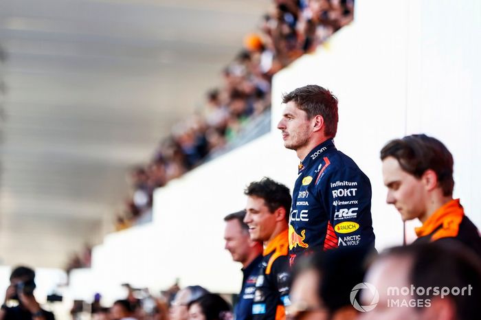 2023: 1. Max Verstappen, 2. Lando Norris, 3. Oscar Piastri