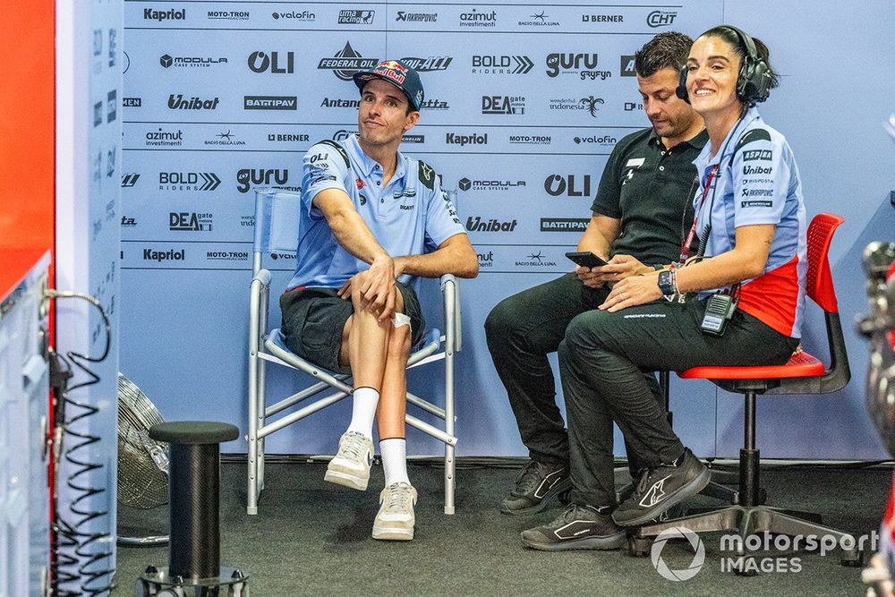 Alex Márquez, Gresini Racing, tuvo que ver la carrera sprint del sábado desde el box