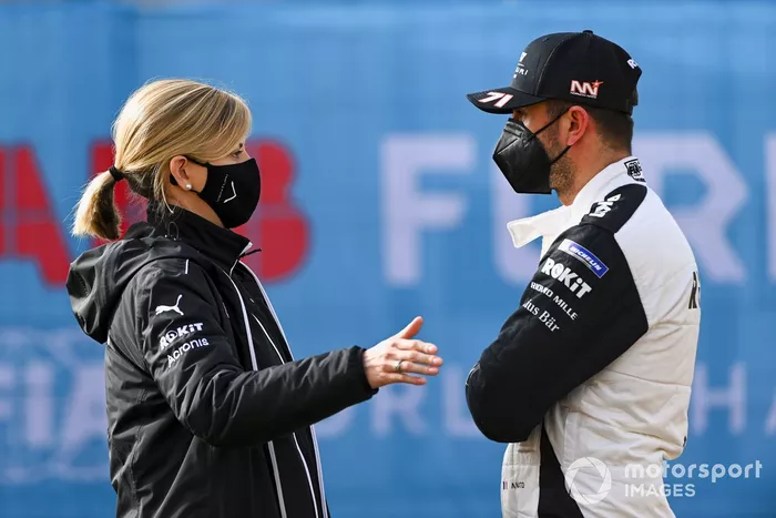 Susie Wolff, Team Principal, Venturi, con Norman Nato, Venturi Racing