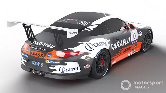 Layout do carro de Cacá Bueno e Marcelo Franco em 2021 no Porsche Endurance