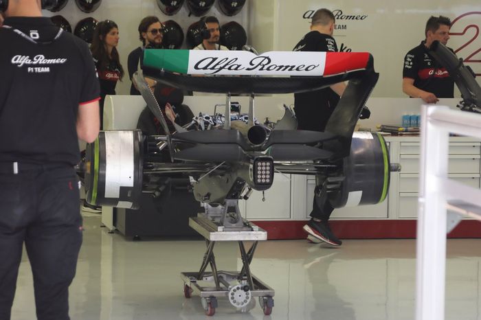 Detalle trasero del Alfa Romeo C43