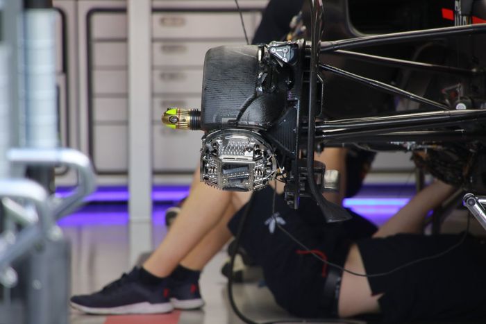 Detalle del tambor de freno del Red Bull Racing RB19