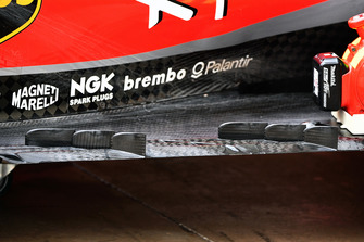 Ferrari SF-71H rear floor detail