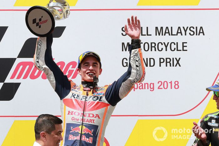 Podio: ganador de la carrera Marc Marquez, Repsol Honda Team