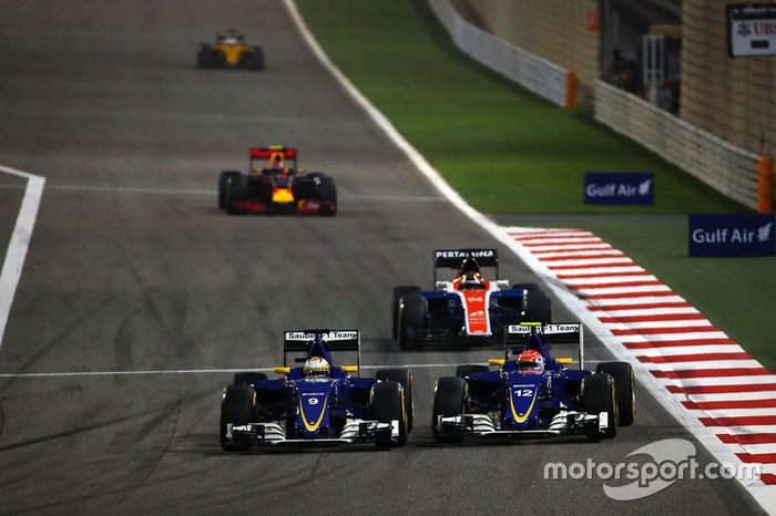 Marcus Ericsson, Sauber C35 and Felipe Nasr, Sauber C35