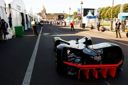 Roborace car in the pits