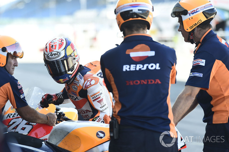 Dani Pedrosa, Repsol Honda Team, cambio de moto