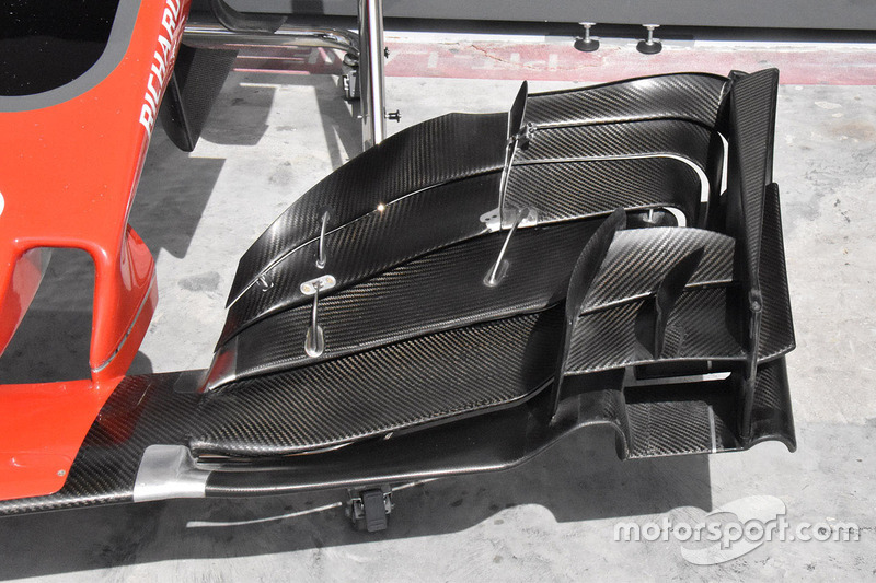 Haas F1 Team VF-17 front wing detail