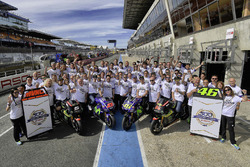 Valentino Rossi, Yamaha Factory Racing, Maverick Viñales, Yamaha Factory Racing, Johann Zarco, Monster Yamaha Tech 3, Jonas Folger, Monster Yamaha Tech 3 fêtent la 500e victoire de Yamaha