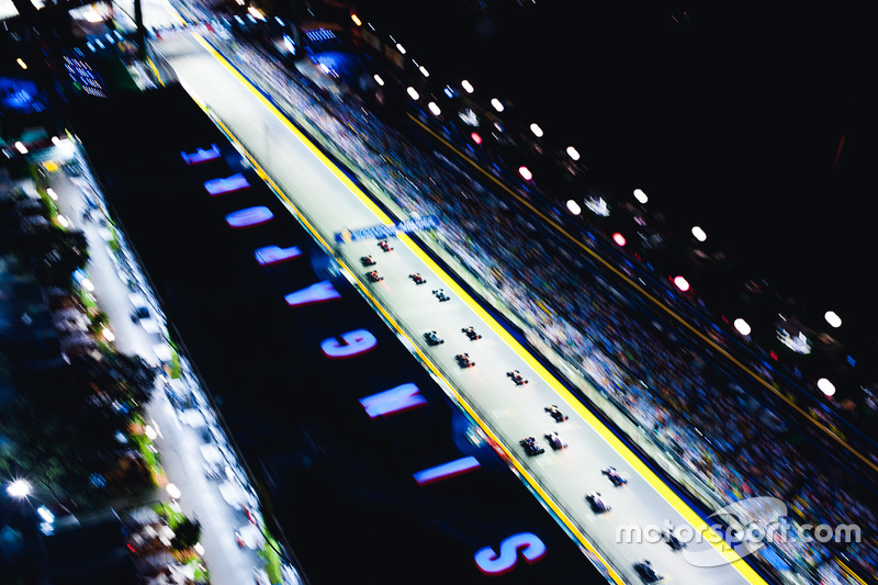 La salida del GP de Singapur