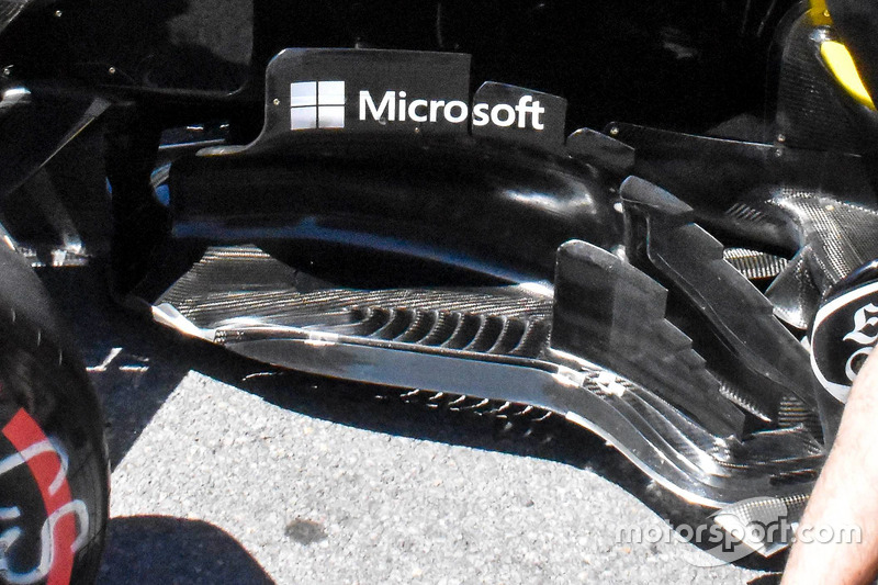 Detalle lateral del Renault Sport F1 Team RS 18